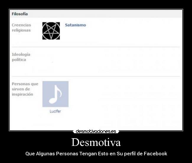 Desmotiva - Que Algunas Personas Tengan Esto en Su perfil de Facebook