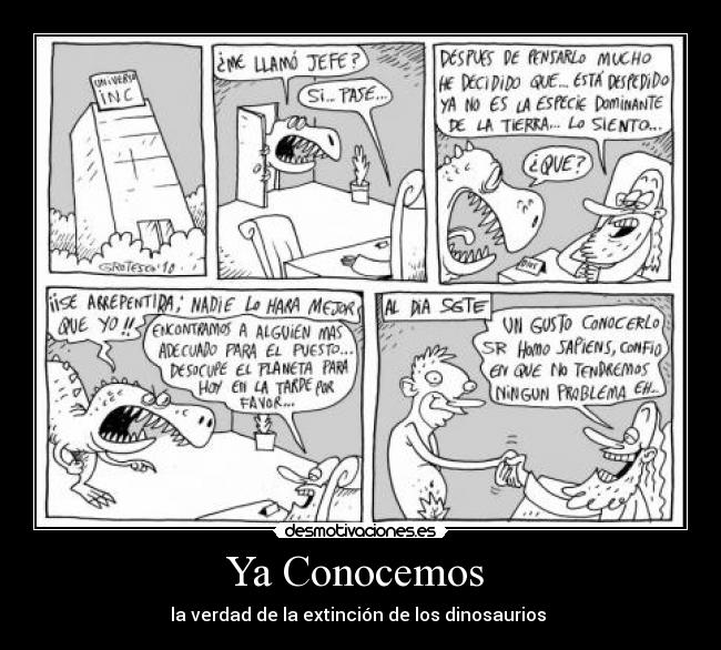 Ya Conocemos  - la verdad de la extinción de los dinosaurios 