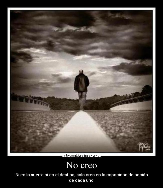 No creo -