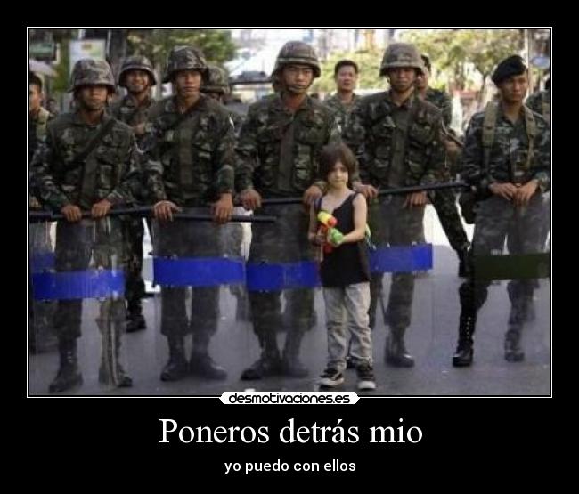 Poneros detrás mio - 