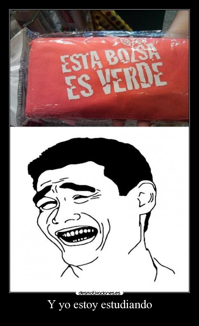 Y yo estoy estudiando -