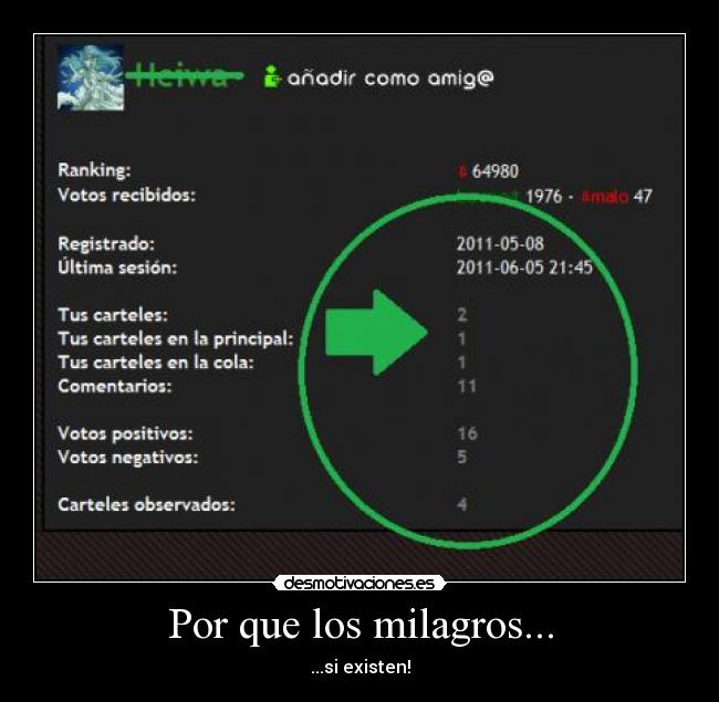 Por que los milagros... - ...si existen!