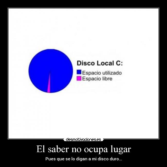 El saber no ocupa lugar -