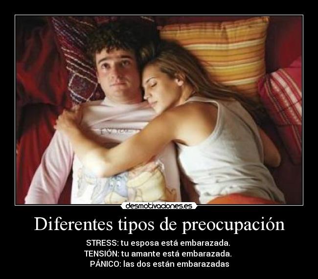 Diferentes tipos de preocupación -