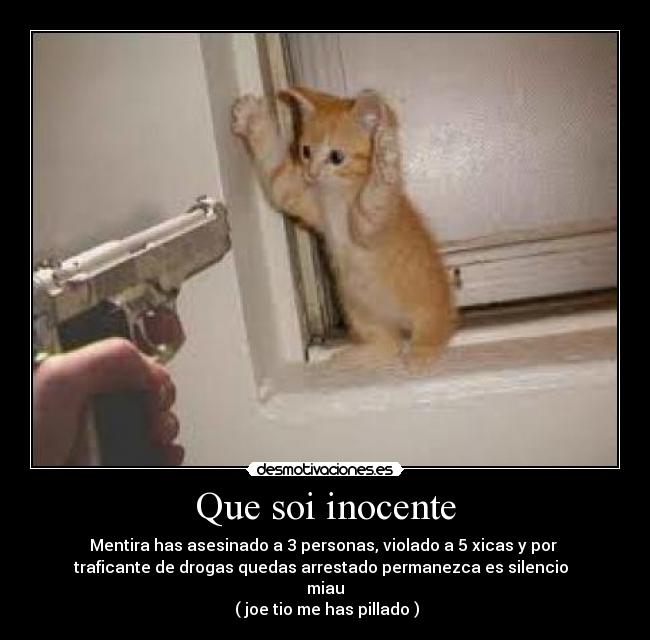 Que soi inocente - 