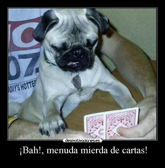 ¡Bah!, menuda mierda de cartas! -
