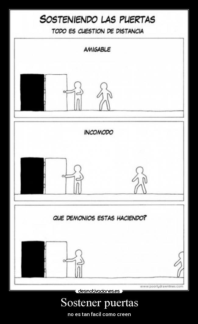 Sostener puertas - no es tan facil como creen