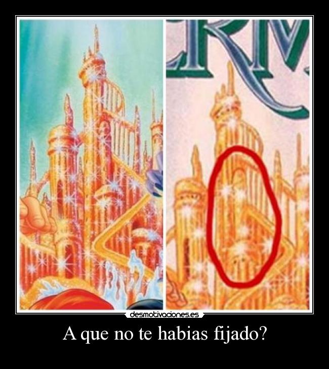 A que no te habias fijado? - 