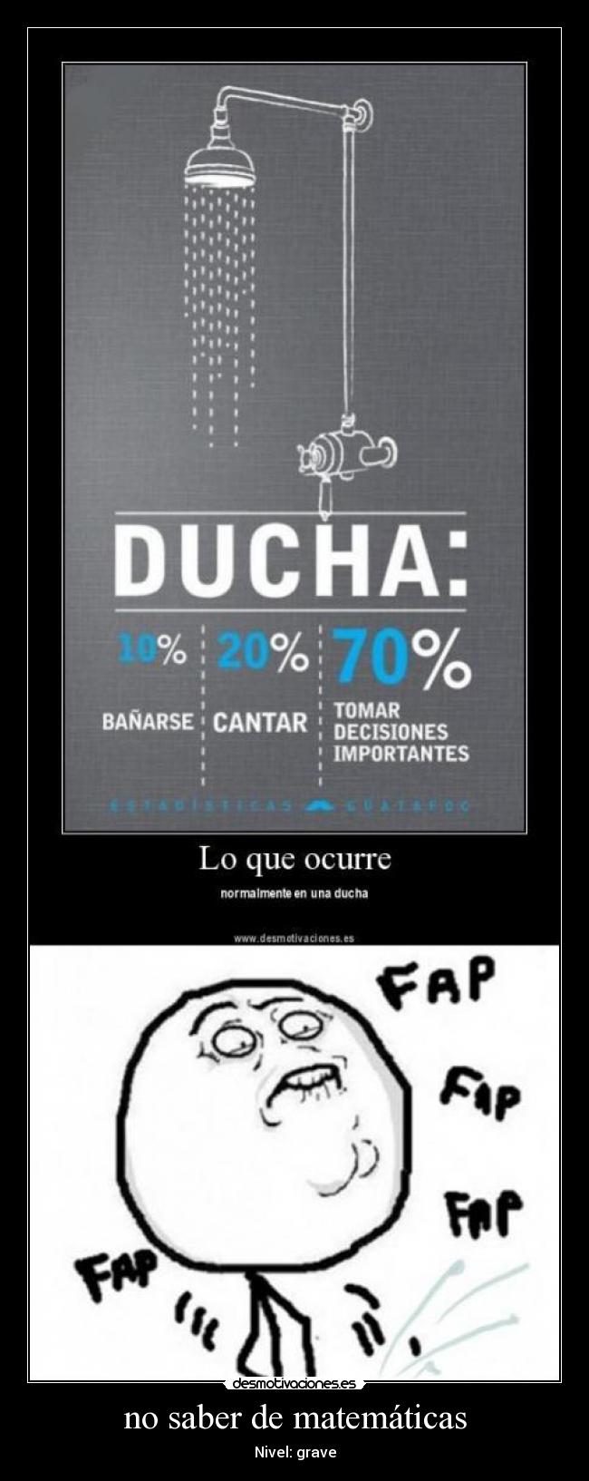 no saber de matemáticas - Nivel: grave