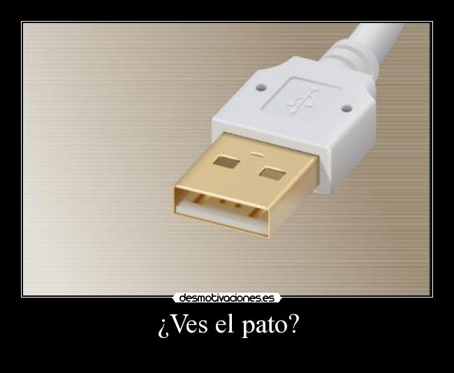 carteles pato usb desmotivaciones