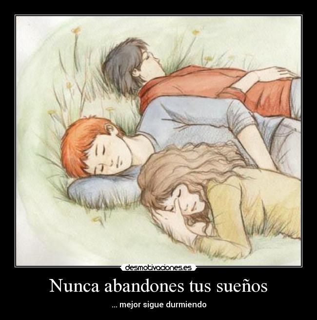 Nunca abandones tus sueños - ... mejor sigue durmiendo