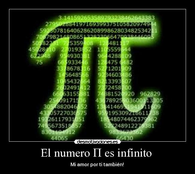 El numero П es infinito -