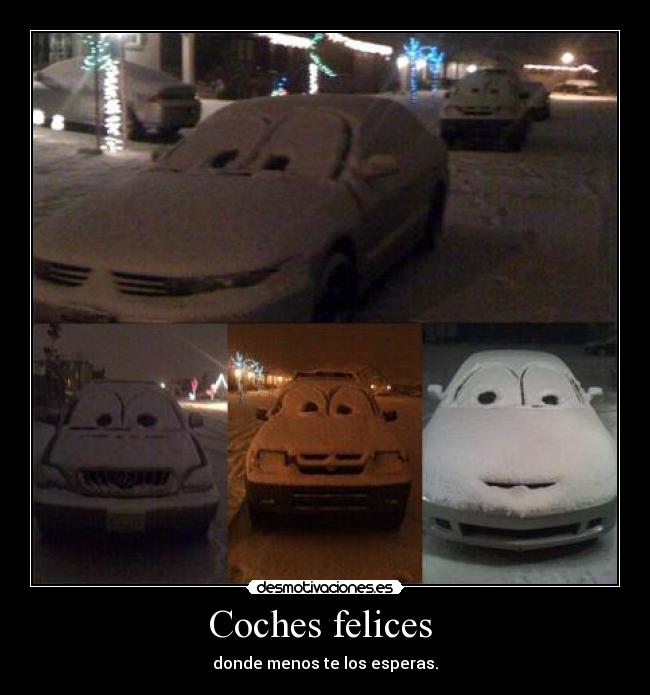 Coches felices - donde menos te los esperas.