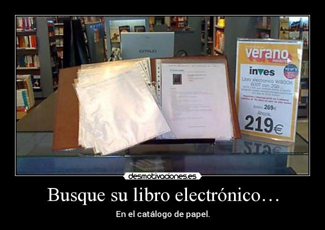 Busque su libro electrónico… - En el catálogo de papel.