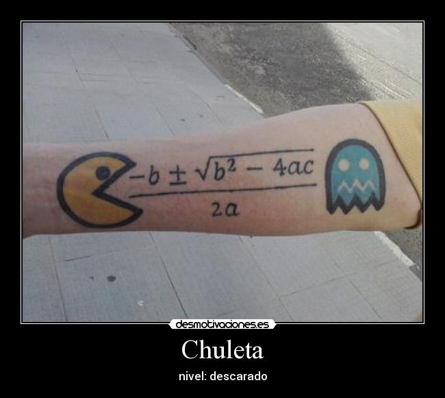 Chuleta - nivel: descarado