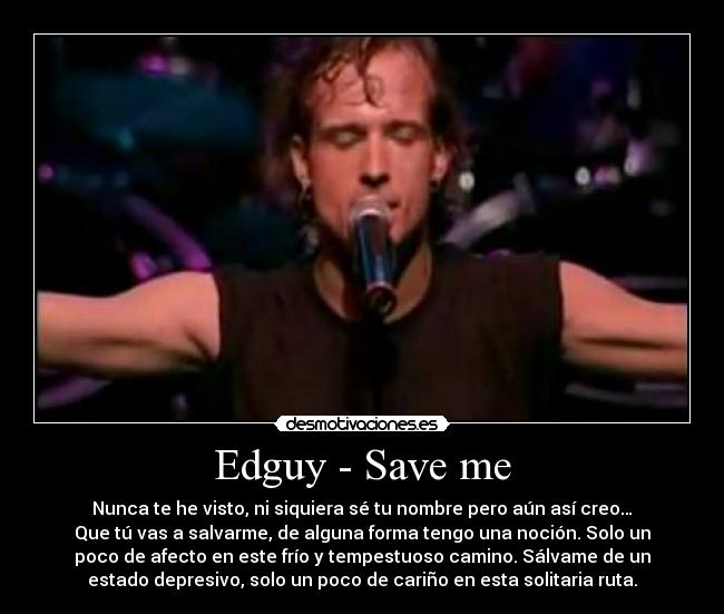 Edguy - Save me -