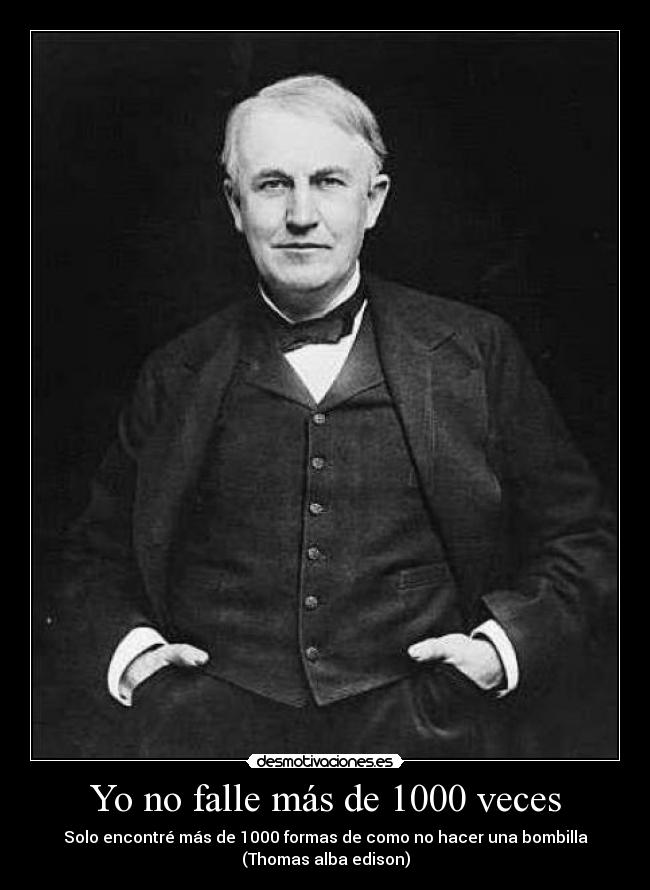 Yo no falle más de 1000 veces -