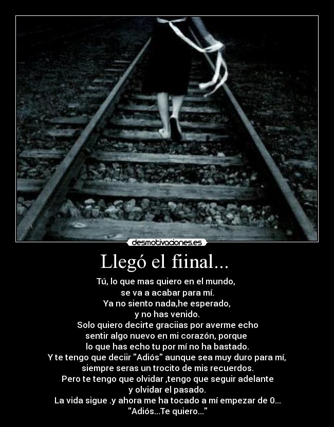 Llegó el fiinal... -