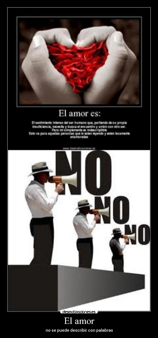 El amor - no se puede describir con palabras