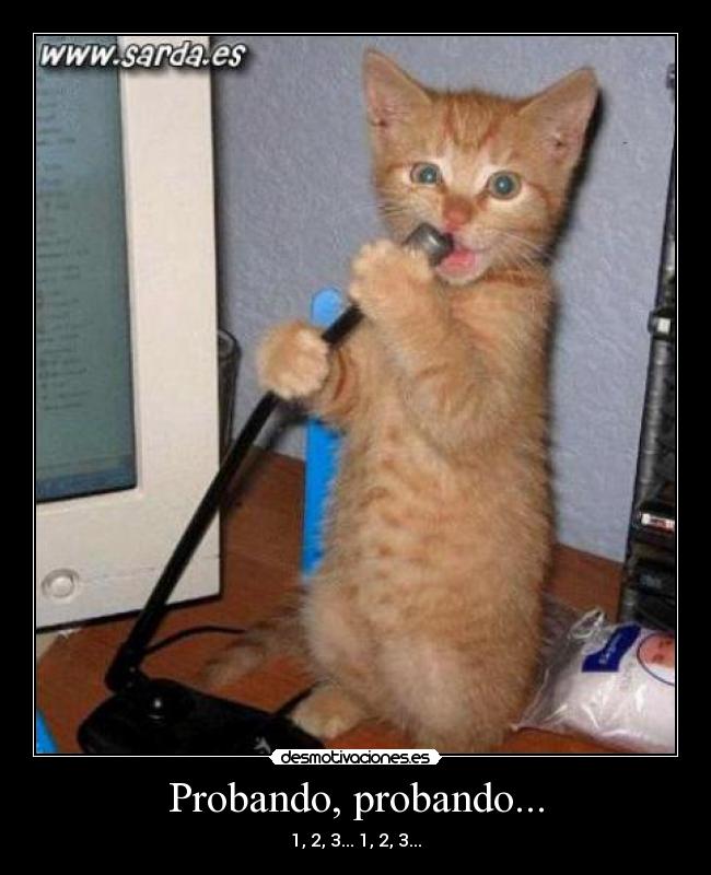 Probando, probando... -