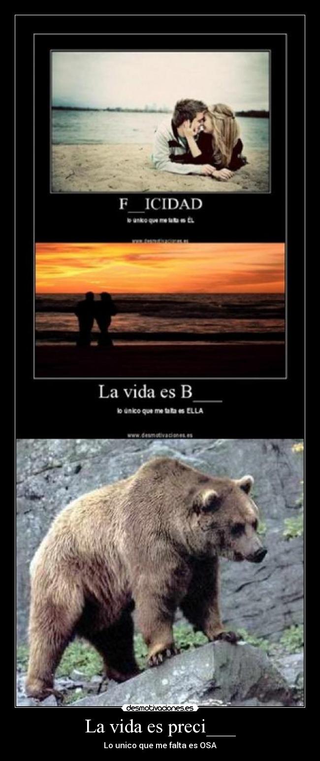 La vida es preci___ -