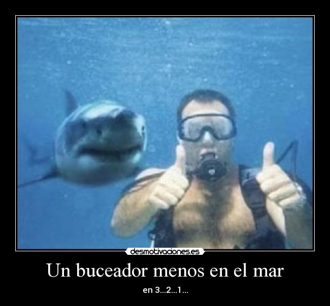 Un buceador menos en el mar - en 3...2...1...
