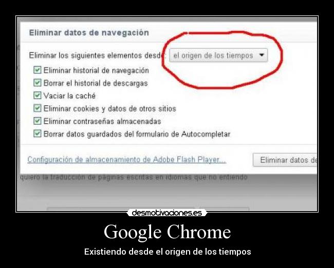 Google Chrome - Existiendo desde el origen de los tiempos