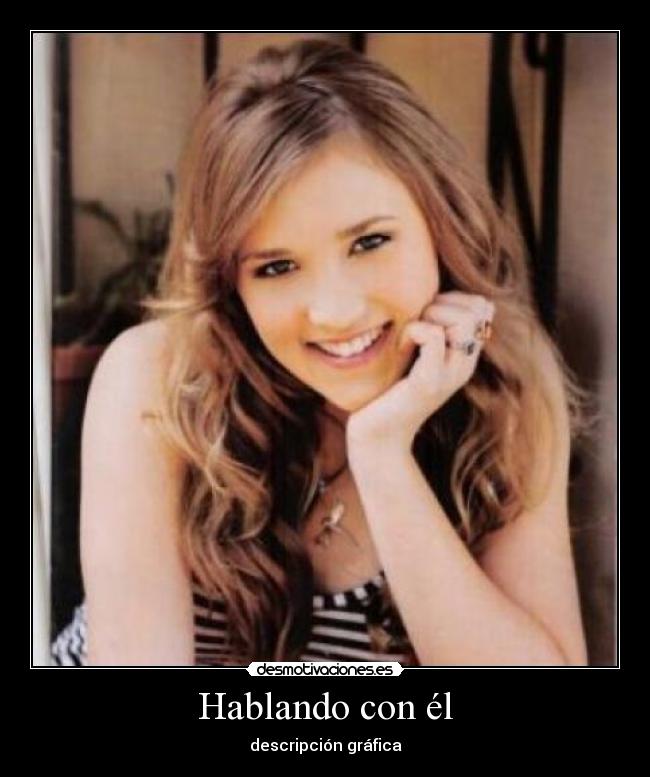 Hablando con él - descripción gráfica