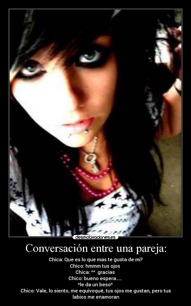 Conversación entre una pareja: - 