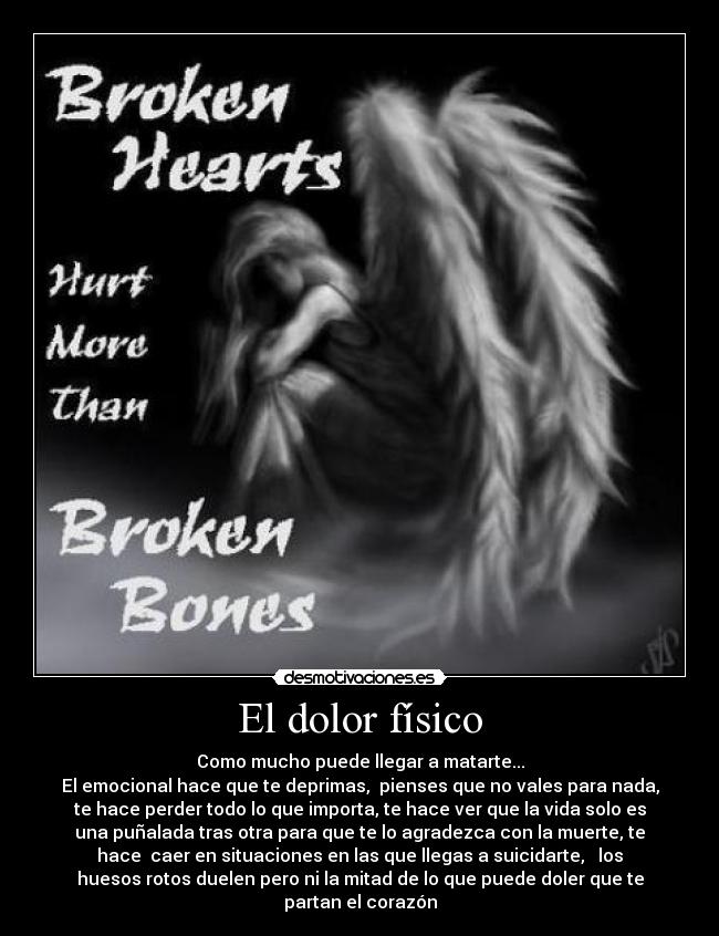 carteles dolor fisico emotional pain desmotivaciones