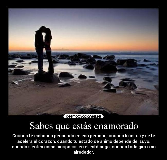 Sabes que estás enamorado -