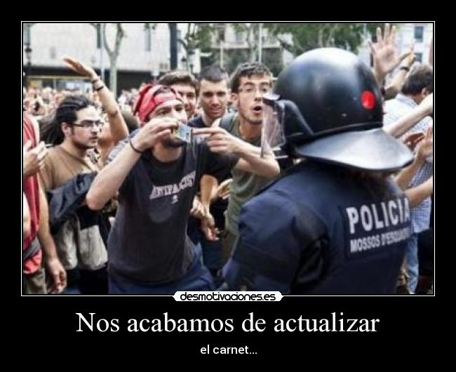 Nos acabamos de actualizar - el carnet...