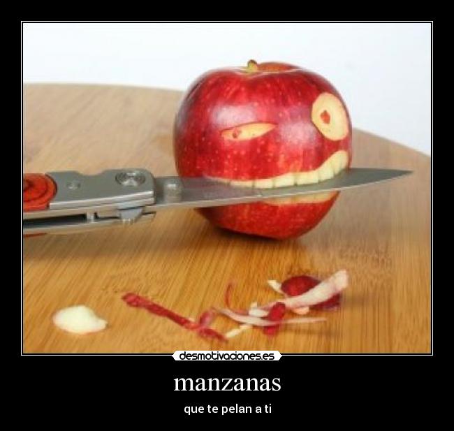 carteles manzanas desmotivaciones