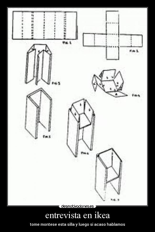 entrevista en ikea - tome montese esta silla y luego si acaso hablamos