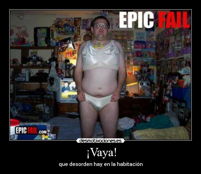 ¡Vaya! - que desorden hay en la habitación