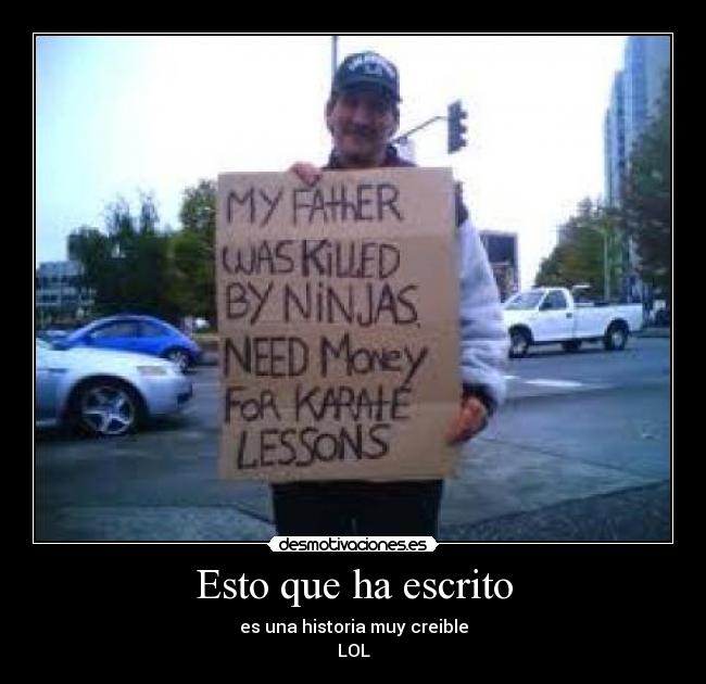 Esto que ha escrito -