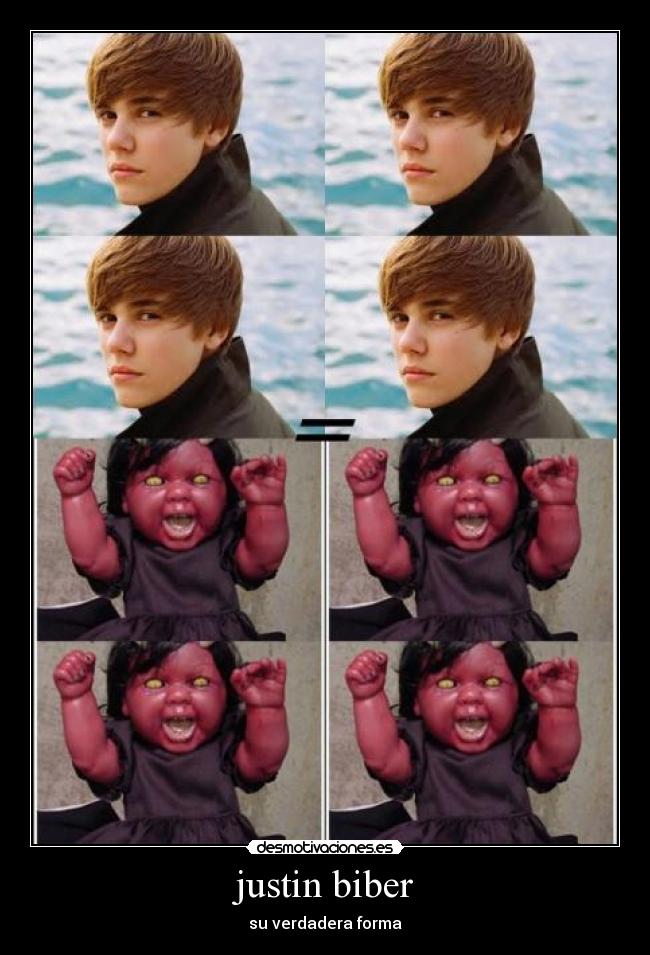 justin biber - su verdadera forma