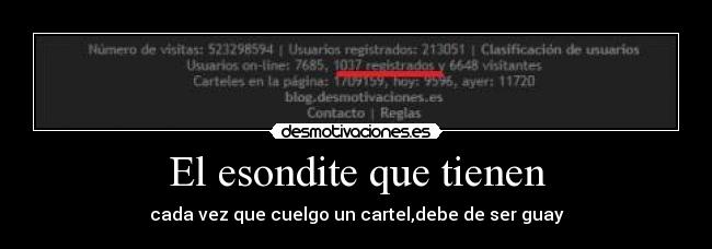 El esondite que tienen - 