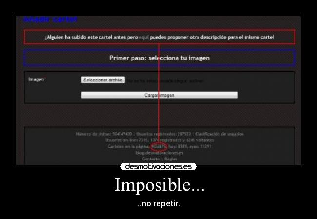 Imposible... - ..no repetir.