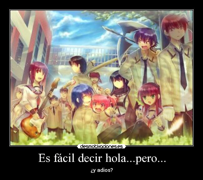 carteles animeangel beats desmotivaciones