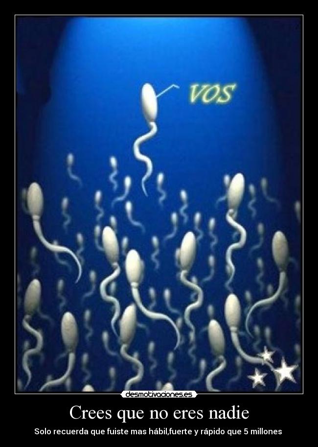 carteles crees que eres nadie desmotivaciones