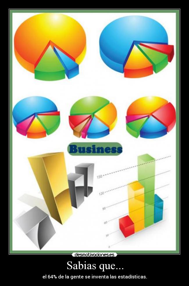 Sabias que... - el 64% de la gente se inventa las estadísticas.