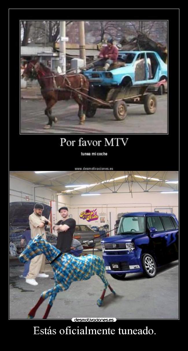 carteles mtv tuning coche desmotivaciones