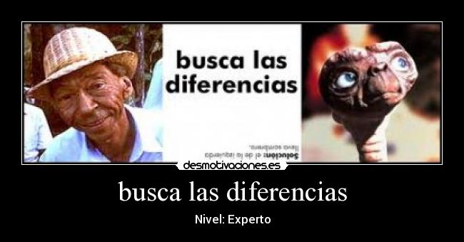 busca las diferencias - Nivel: Experto