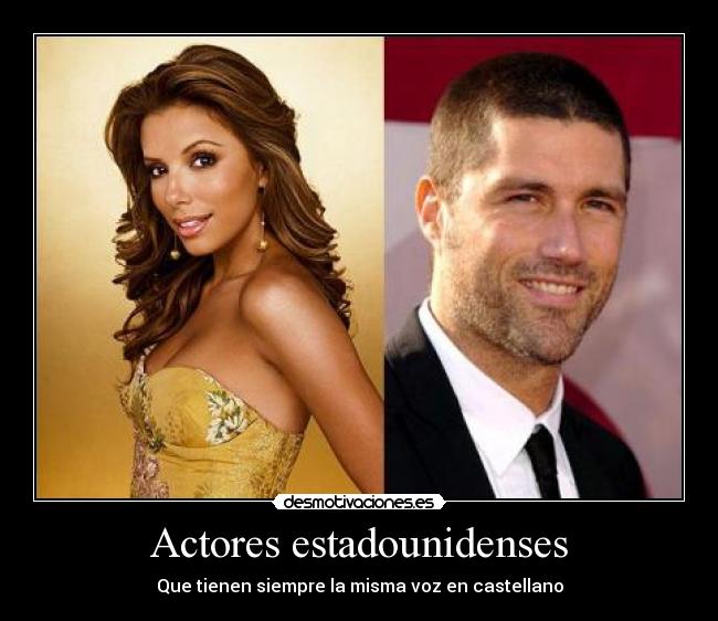 Actores estadounidenses - Que tienen siempre la misma voz en castellano