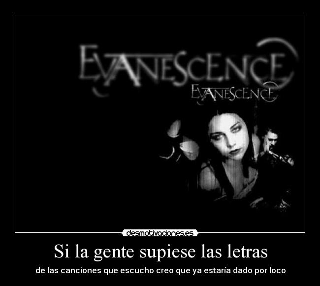 Si la gente supiese las letras -