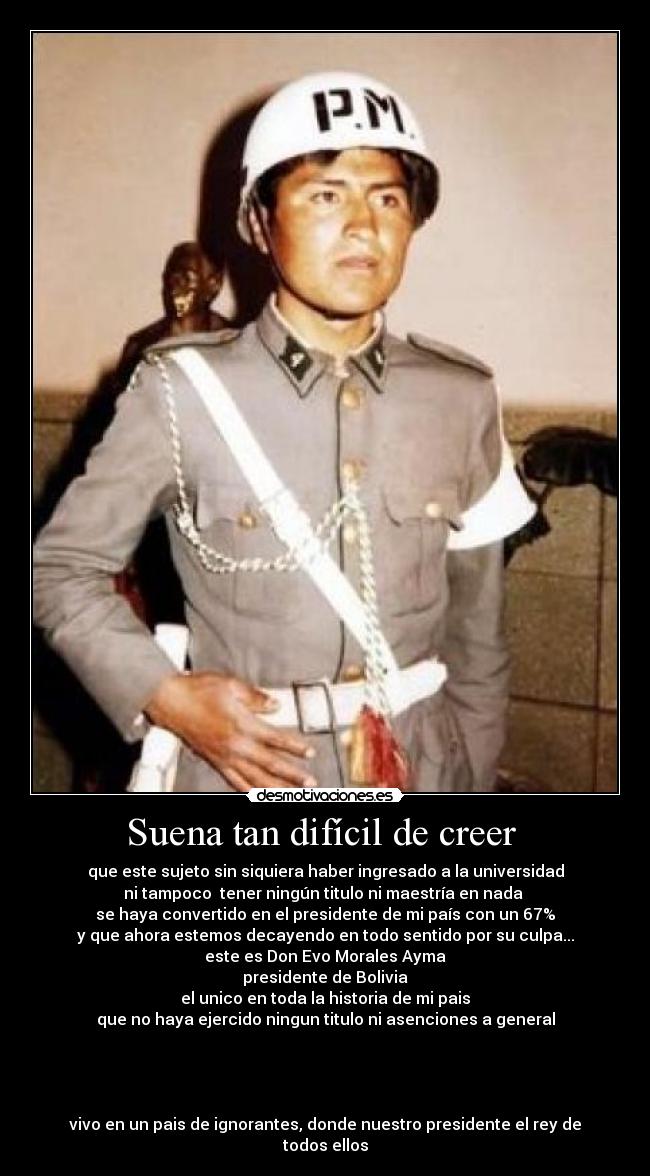 carteles evo morales ayma bolivia desmotivaciones