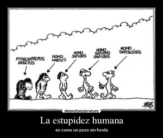 La estupidez humana - es como un pozo sin fondo
