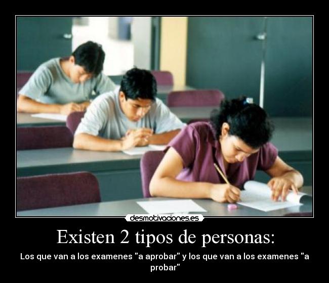 Existen 2 tipos de personas: - 