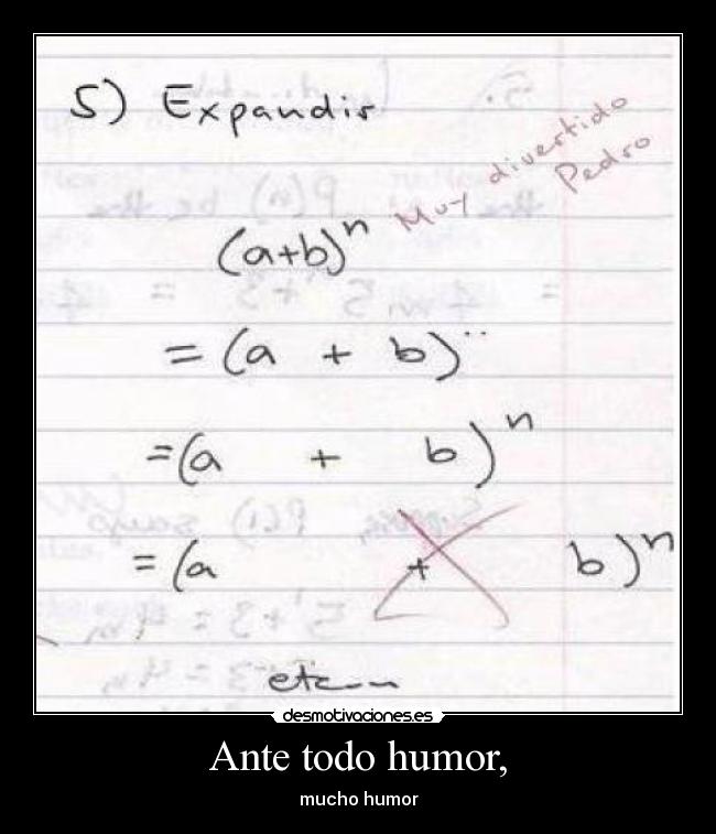 Ante todo humor, - 